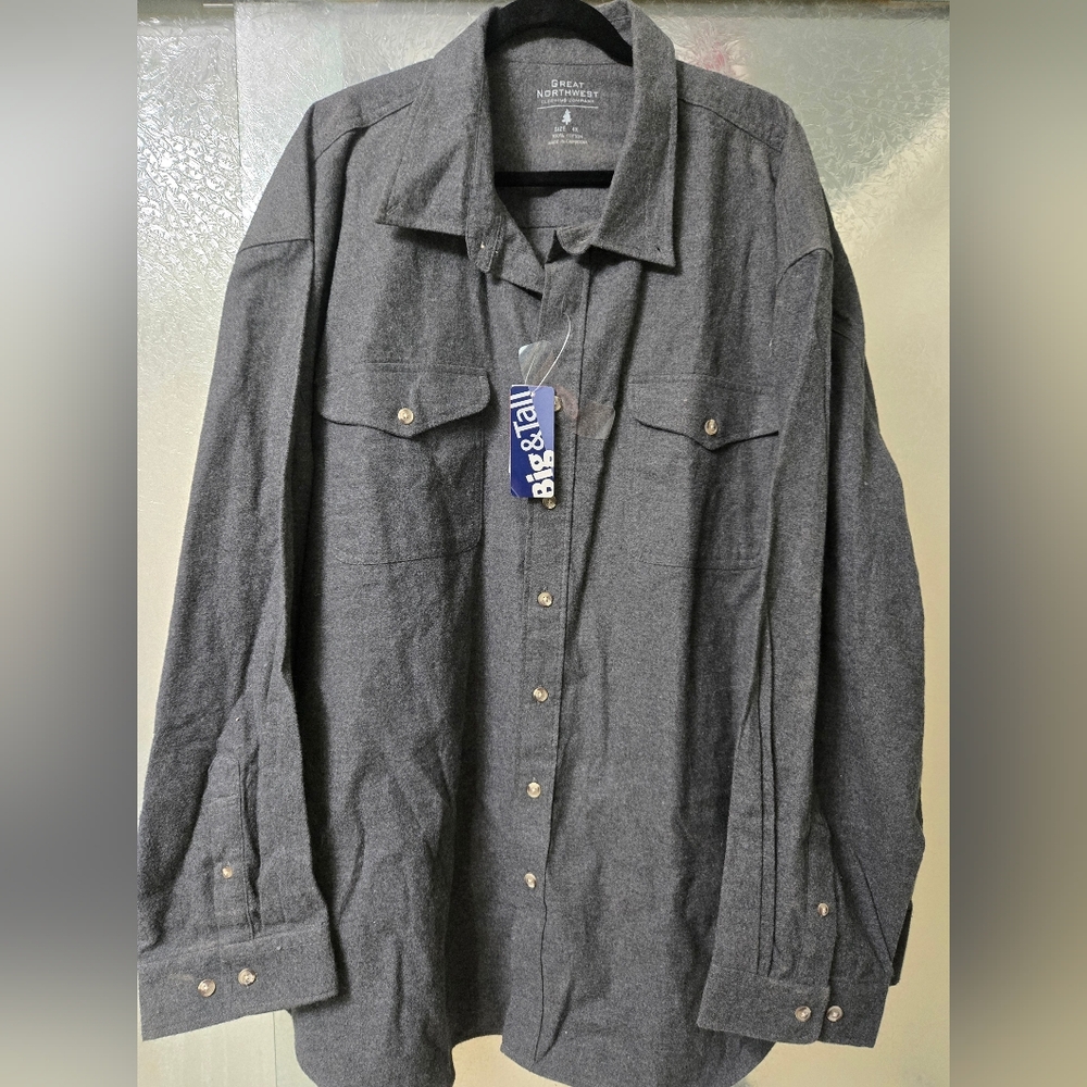 Great Northwest Clothing Company Dark Gray Shirt 4XLT